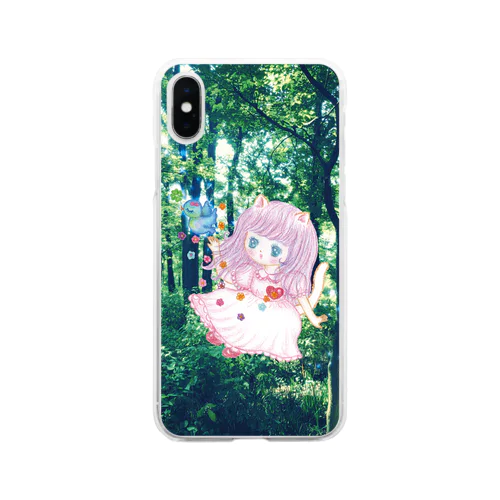 いちごポエム Soft Clear Smartphone Case