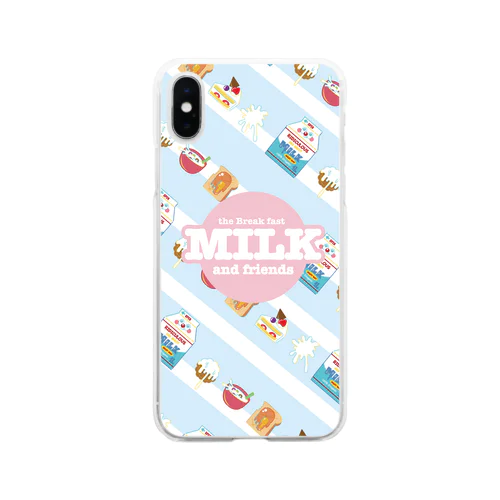 やっぱり朝は牛乳でしょ。 Soft Clear Smartphone Case