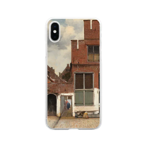 小路 / フェルメール (View of Houses in Delft (The little Street) 1658) Soft Clear Smartphone Case