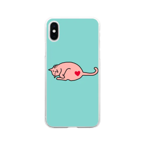 ねこゴロゴロ Soft Clear Smartphone Case