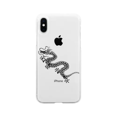 昇り龍（グラデーション） Soft Clear Smartphone Case