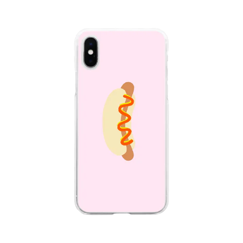 ホットドッグの赤ちゃん Soft Clear Smartphone Case