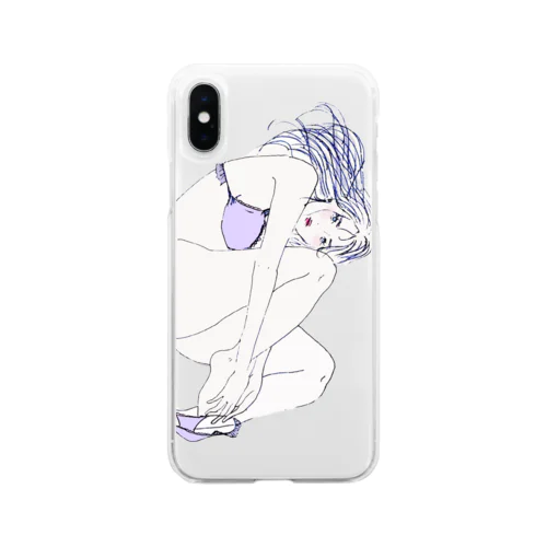 changing clothes Soft Clear Smartphone Case