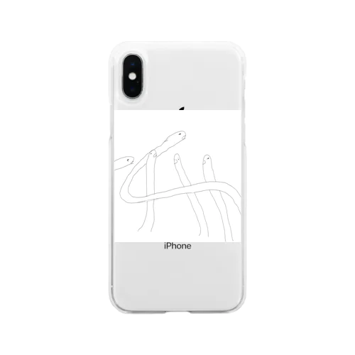 チンアナゴ Soft Clear Smartphone Case