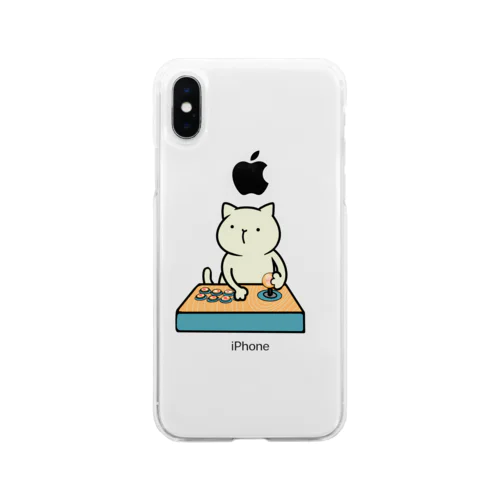 ゲームねこちゃん Soft Clear Smartphone Case