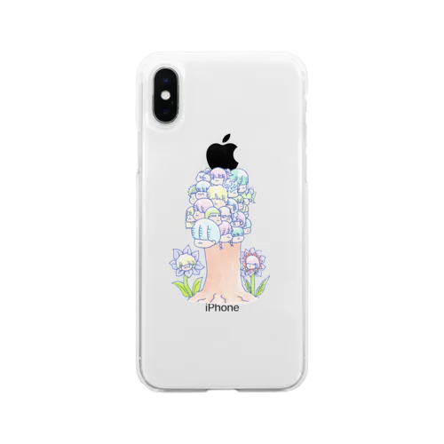 みんな違うからおもしろい Soft Clear Smartphone Case