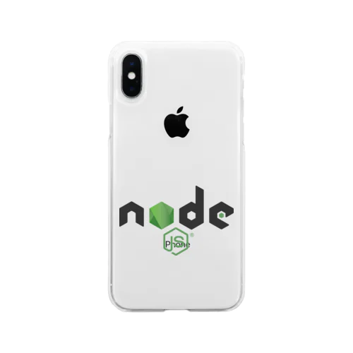 Node.jsグッズ Soft Clear Smartphone Case