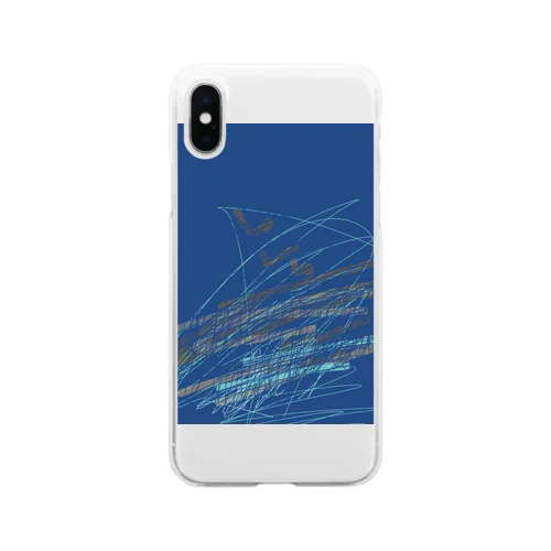 作　紺 Soft Clear Smartphone Case