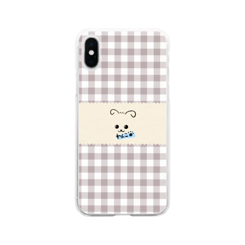 わんこA♡(小) Soft Clear Smartphone Case