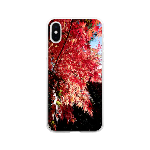 咲き誇る紅葉 Soft Clear Smartphone Case