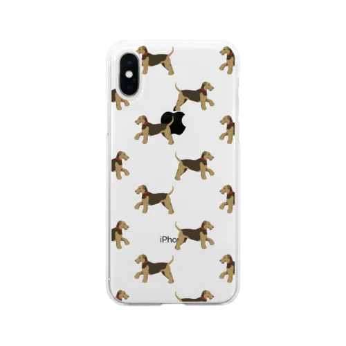 犬/ウェルシュテリア Soft Clear Smartphone Case