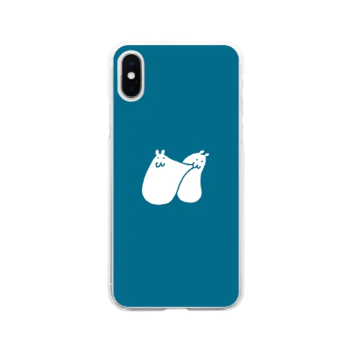 びよりんちょ はむたそ (ブルー) Soft Clear Smartphone Case