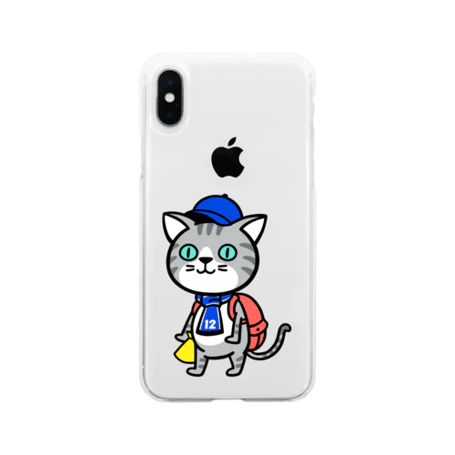 にゃんサポ Soft Clear Smartphone Case