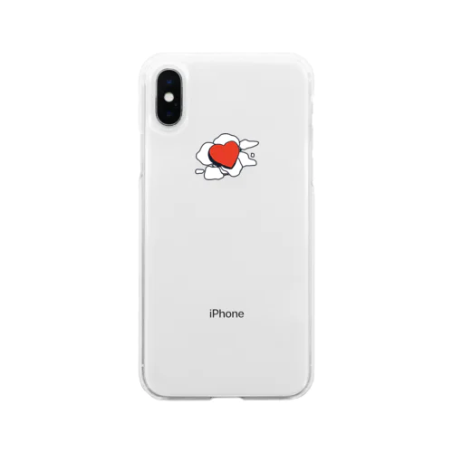 Smoke Heart Soft Clear Smartphone Case