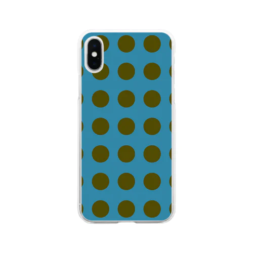 緑青dot Soft Clear Smartphone Case