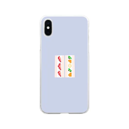 ドットシリーズ《フルーツサンド》 Soft Clear Smartphone Case