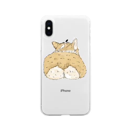 コーギーのおしりがだぁいすき Soft Clear Smartphone Case