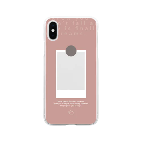 ♡ ) oshi no iru sekai. ￤ pink Soft Clear Smartphone Case