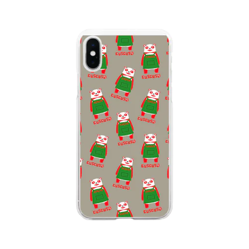 クスクスパンダスマートフォンケース Soft Clear Smartphone Case