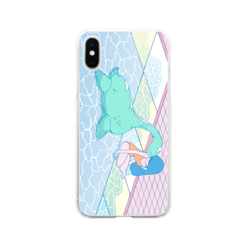 ナイトプール Soft Clear Smartphone Case