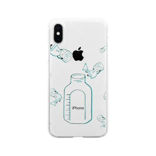 好奇心のカタマリ Soft Clear Smartphone Case