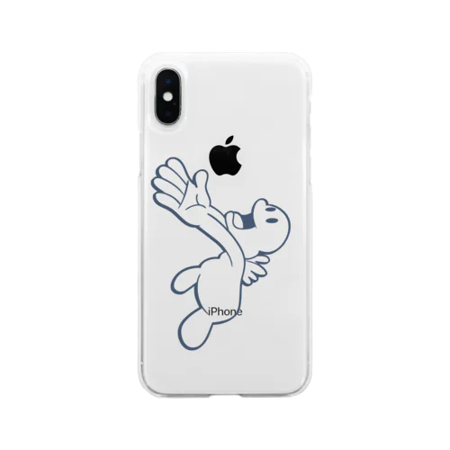 なんでもギブくん Soft Clear Smartphone Case