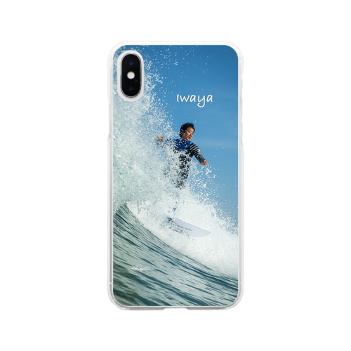 IWAYA ONE DAY SURF No2.5 海　サーフィン Soft Clear Smartphone Case