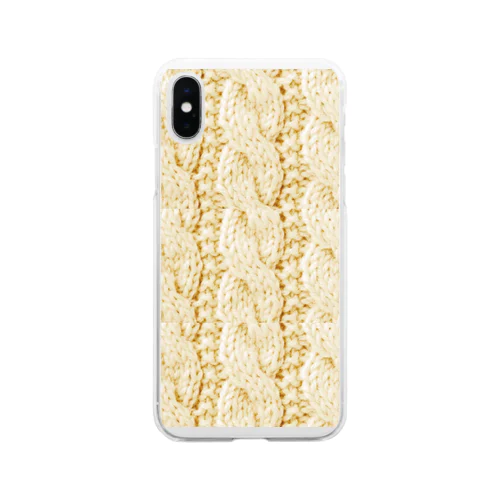 ニット Soft Clear Smartphone Case