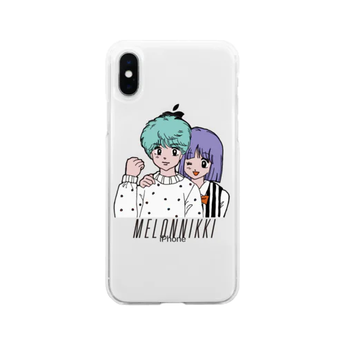 80s Boy and Girl Soft Clear Smartphone Case