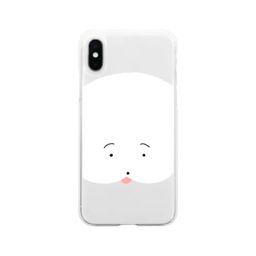 ワヌ山（ぼんやり） Soft Clear Smartphone Case