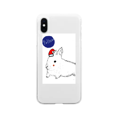 ホクロが出来た丸吉くん Soft Clear Smartphone Case