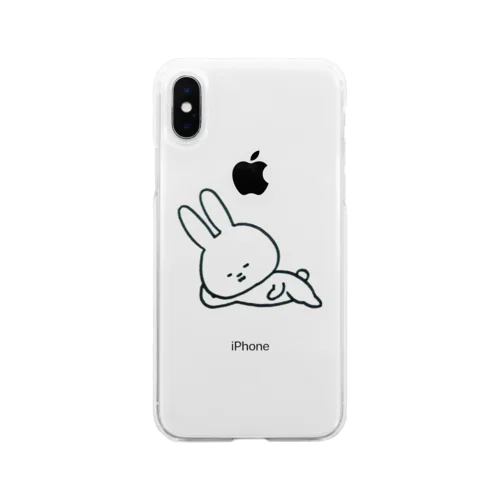 うさぎのスマホケース Soft Clear Smartphone Case