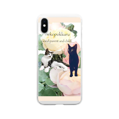 nekopokkuru  親子 Soft Clear Smartphone Case