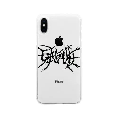 GENOCIDE メタルロゴ　ブラック Soft Clear Smartphone Case