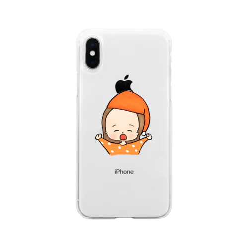 おでこヒカルちゃん　おねむモード Soft Clear Smartphone Case