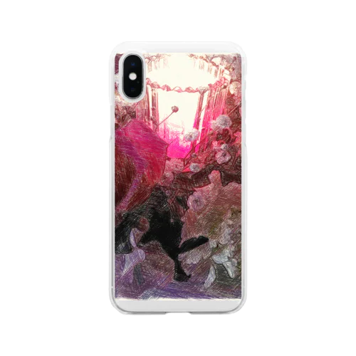 紅イ花嫁 Soft Clear Smartphone Case