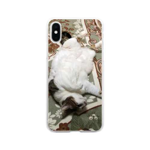 野生からの脱却猫 Soft Clear Smartphone Case