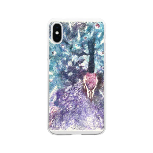 Male peacock Soft Clear Smartphone Case