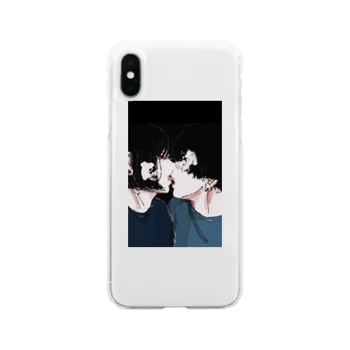 smoke Kiss Soft Clear Smartphone Case