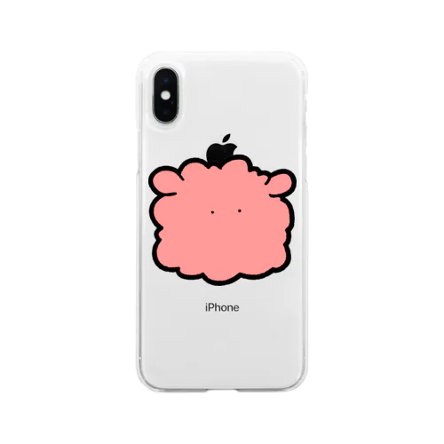 冬毛のメンダコ Soft Clear Smartphone Case