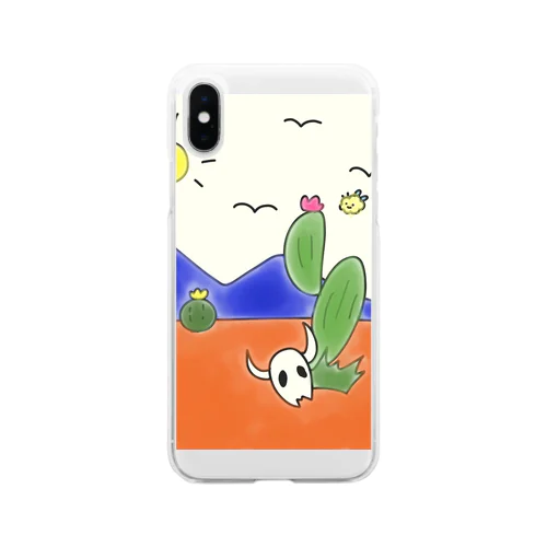 クマバチとメキシカンタイル Soft Clear Smartphone Case