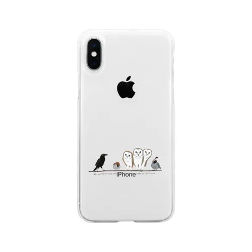 鳥たちのさえずり Soft Clear Smartphone Case