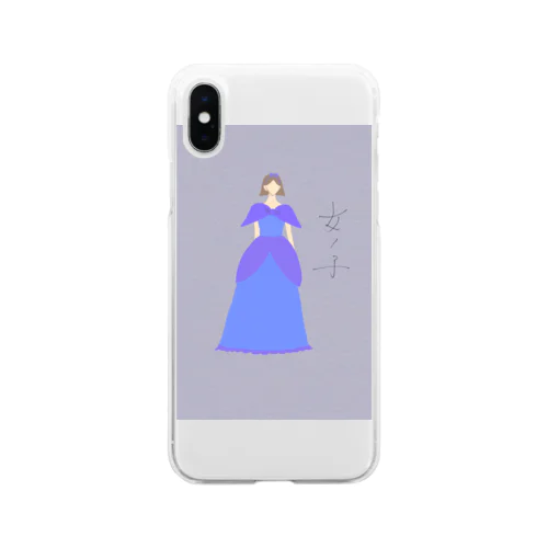 Kooo's character 女ノ子 のオリジナル商品 Soft Clear Smartphone Case