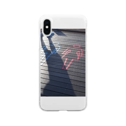 足下のカップル Soft Clear Smartphone Case