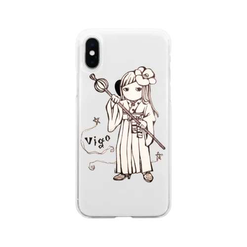 アクセな12星座　乙女座 Soft Clear Smartphone Case