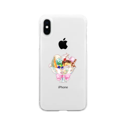 プリン・ア・ラ・モード Soft Clear Smartphone Case