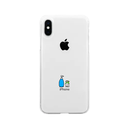 ホゲマチャ・オフロ Soft Clear Smartphone Case