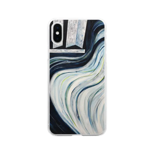 階段-浮かぶ- Soft Clear Smartphone Case