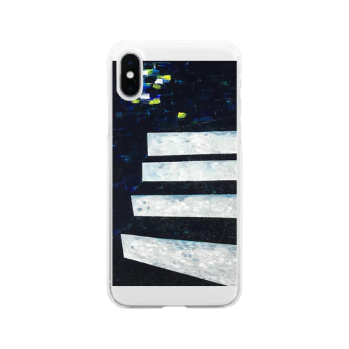 階段-遠いマチアカリ- Soft Clear Smartphone Case