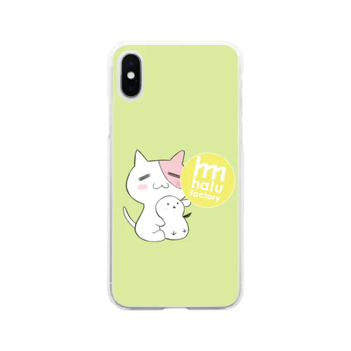 ともにゃんシマエナガスマホケース Soft Clear Smartphone Case